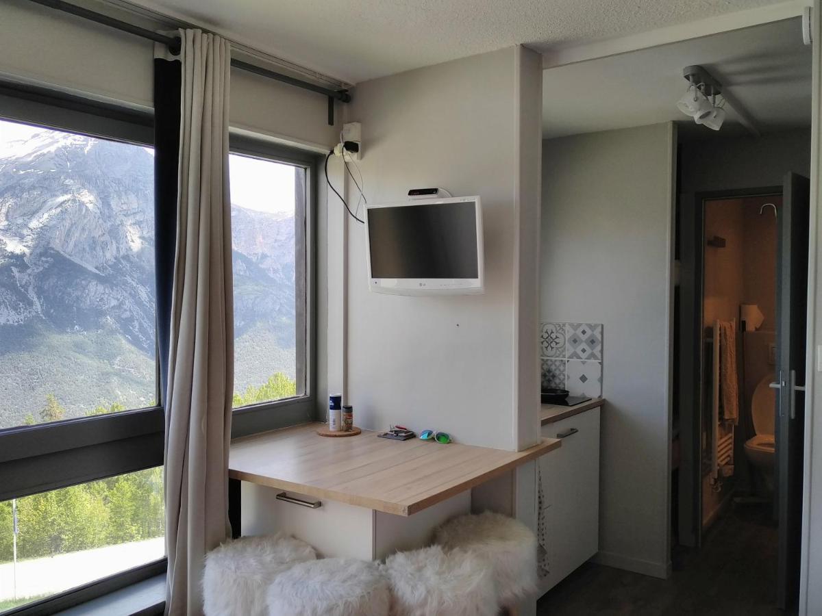 Studio Fonctionnel 16M2 Avec Vue Panoramique Puy-Saint-Vincent Bagian luar foto